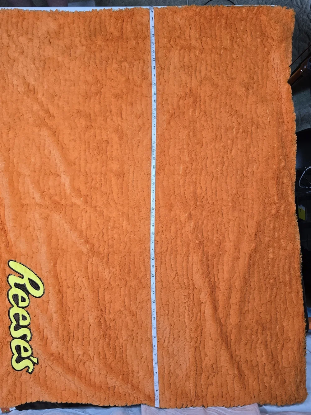 Plush Orange Throw Blanket